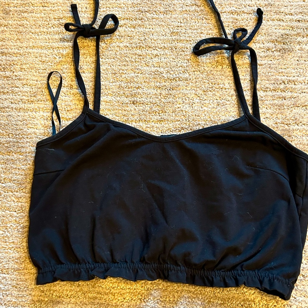 Black crop top